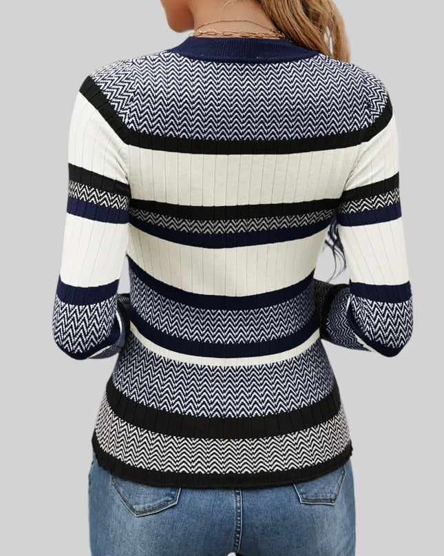 Sweter w paski