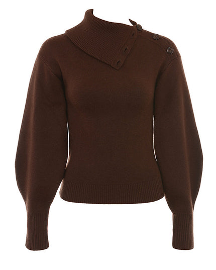 Elegancki sweter z mieszanki kaszmiru ze spodniami