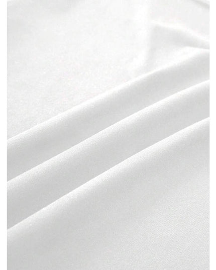 Krótki dopasowany T-shirt z okrągłym dekoltem
