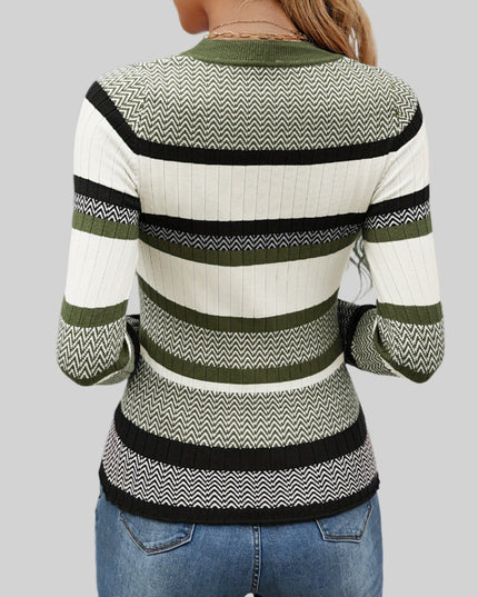Sweter w paski