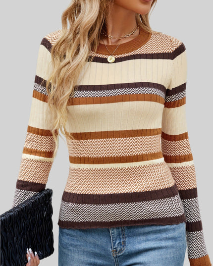 Sweter w paski