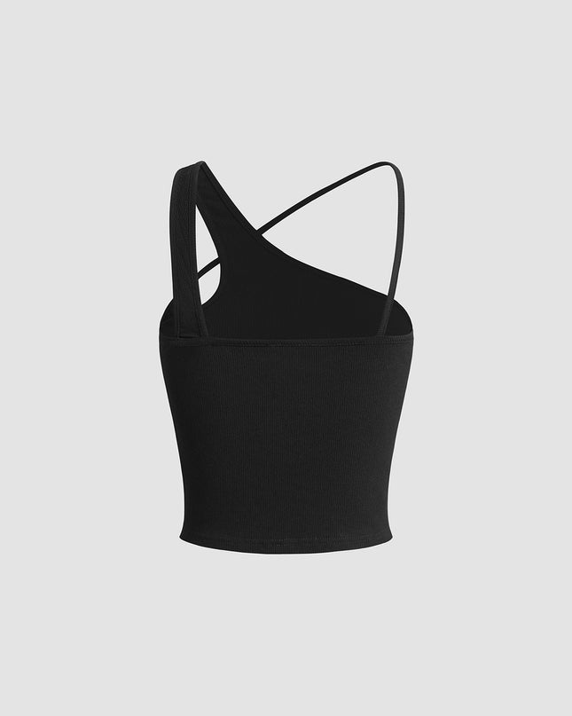 Asymetryczny top typu halter