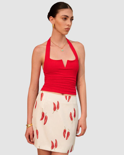Top typu halter bez pleców