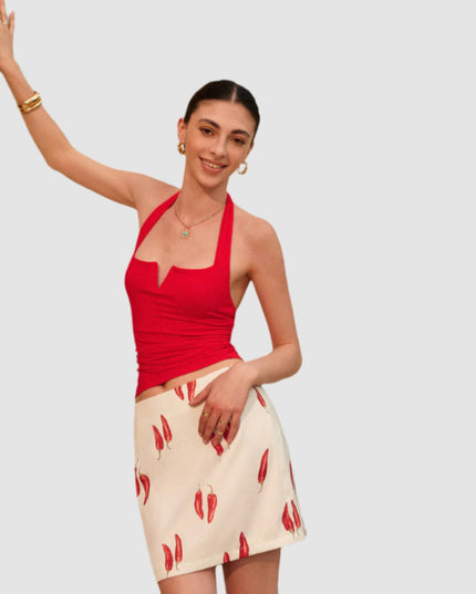 Top typu halter bez pleców