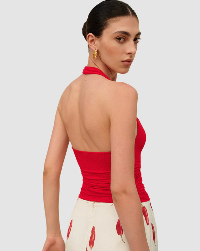 Top typu halter bez pleców