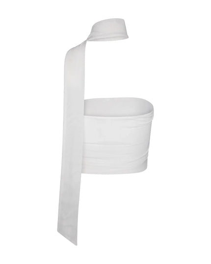Top bez rękawów typu halter