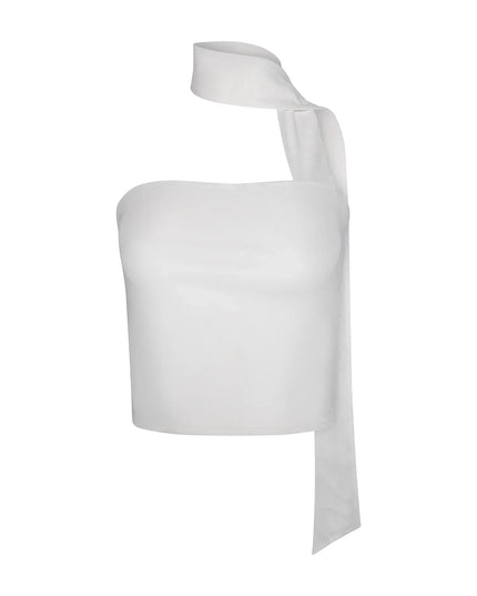 Top bez rękawów typu halter