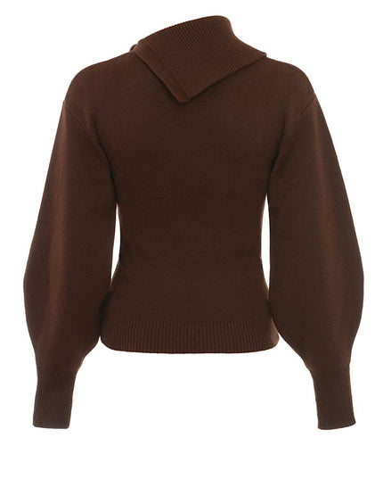 Elegancki sweter z mieszanki kaszmiru ze spodniami