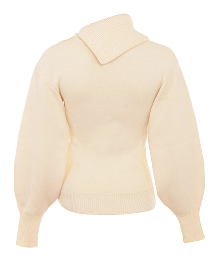 Elegancki sweter z mieszanki kaszmiru ze spodniami