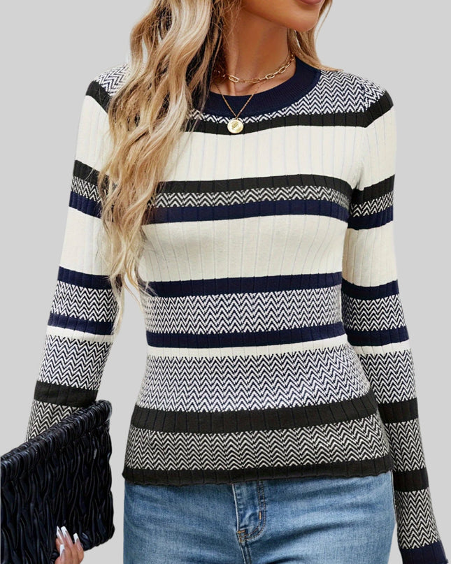 Sweter w paski