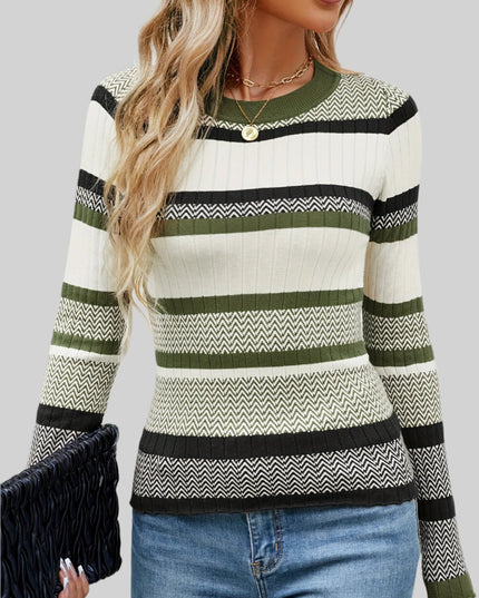 Sweter w paski
